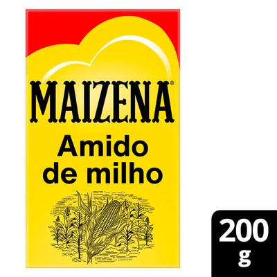 Amido de Milho Maizena 200g - Aqui está o produto que você já confia para preparar diferentes receitas.