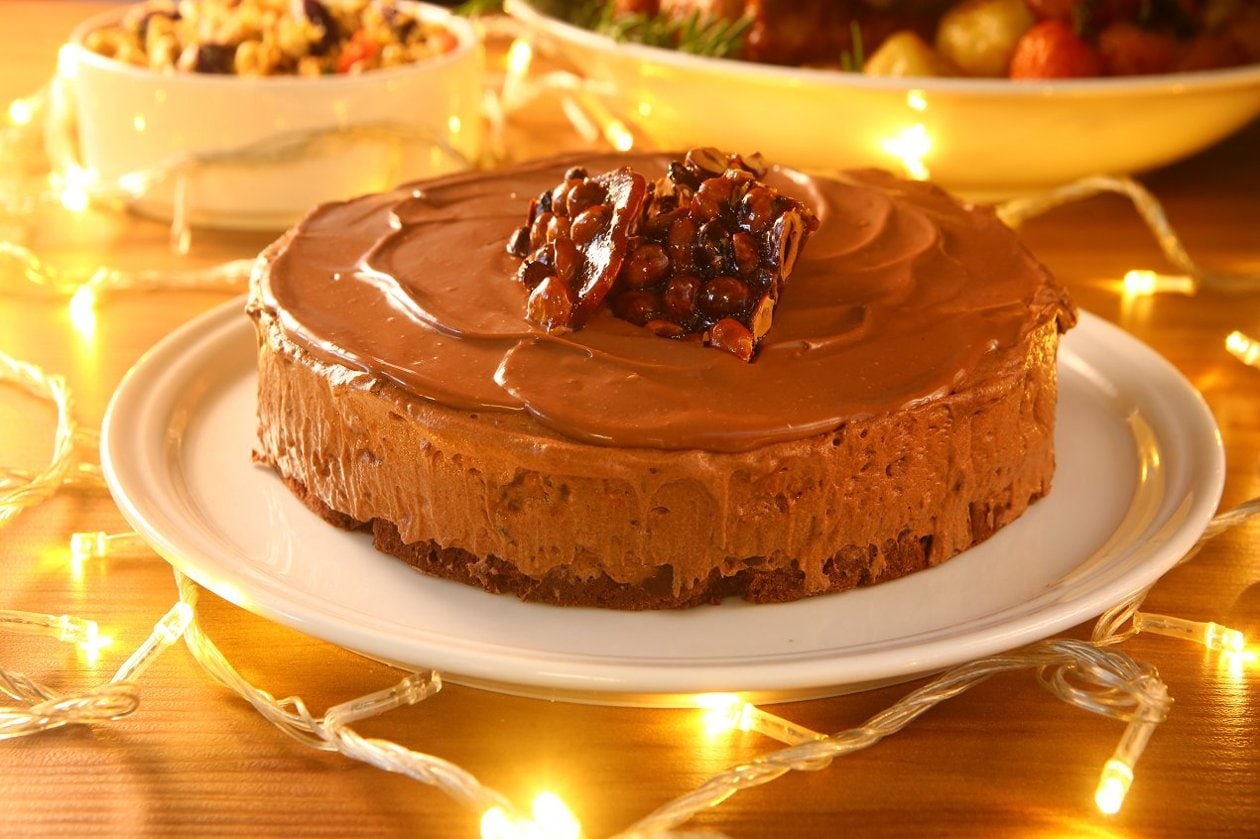 Torta Brownie com mousse de chocolate – - Receita